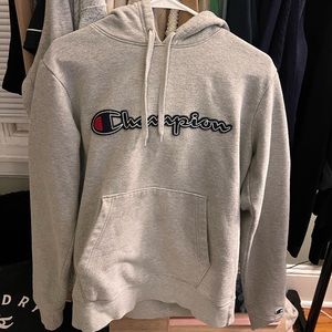 GREY CHAMPION HOODIE